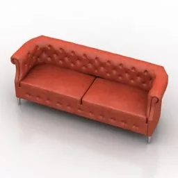 Leather Sofa Chelsi Design 3d model Leather Sofa Chelsi Design 3d model
