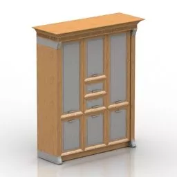 Wardrobe Square Design 3d model