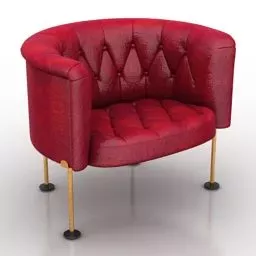 Armchair Haussmann 3d model