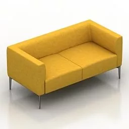 2 Seats Sofa Jaan Design 3d model 2 Seats Sofa Jaan Design 3d model