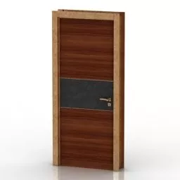 Door Dark Wood 3d model Door Dark Wood 3d model