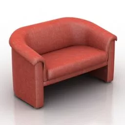 Restaurant Sofa 2 Seats 3d model