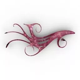 Wall Pattern Curved Decor 3d model
