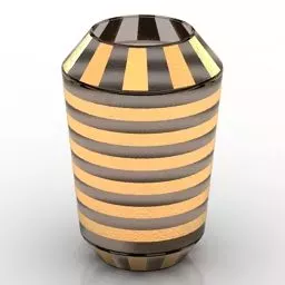 Vase Noir Decoration 3d model