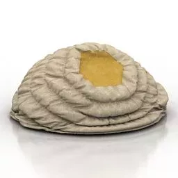 Rice Bag Burlap Material 3d model