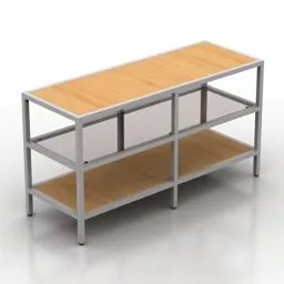 Rack Ikea Vittsjo 3 Layer 3d model