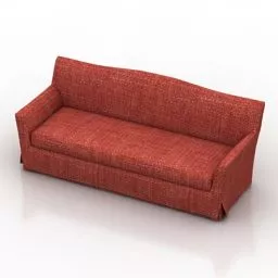 Red Sofa Lancaster 3d model Red Sofa Lancaster 3d model