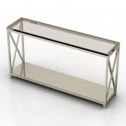 Wall Glass Table 3d model