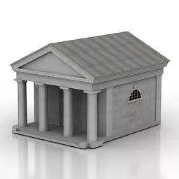 Cross Grave Decoration 3d model