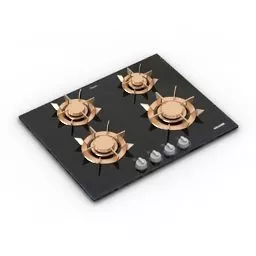 Gas Stove Kitchen Equipment 3d model Gas Stove Kitchen Equipment 3d model