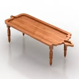 Classic Table Billiard Style 3d model