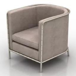 Fabric Armchair Bernhardt 3d model