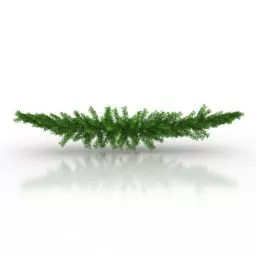 Xmas Tree With Sphere Balls Decoration 3d model