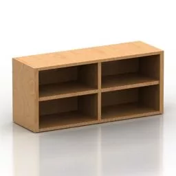Locker 4 Doors 3d model