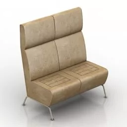 Sofa 2 Seats Stela Design 3d model