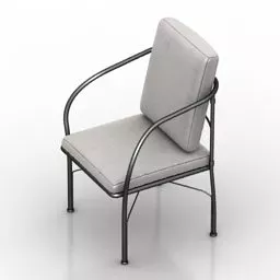 Armchair Simple Style 3d model