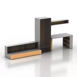 Home Minimalist Tv Rack 3d model