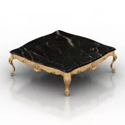 Classic Table Chairs Luxury 3d model