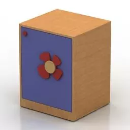 Locker Kid Room 3d model