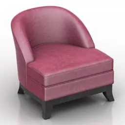 Leather Armchair Ammi Design 3d model