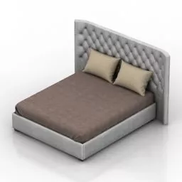 Double Bed Bredford 3d model