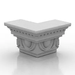 Classic Column Middle East Architecture 3d model