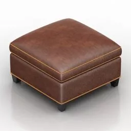 Leather Seat Home Furniture 3d model