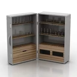 Book Showcase 3d model