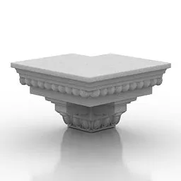 Rosette Molding Circular Shape 3d model