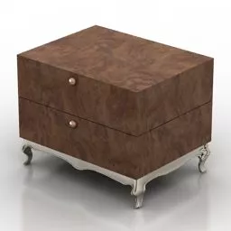 Classic Legs Nightstand 3d model