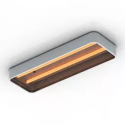 Luster Double Straight Led Light 3d model