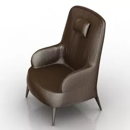 Leather Armchair Maxalto Design 3d model