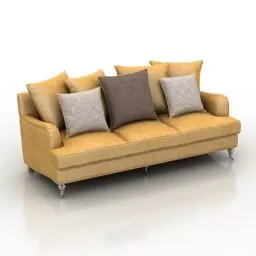 Sofa Montpellier With Pillows 3d model