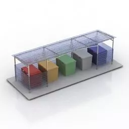 Dumpster Collection 3d model Dumpster Collection 3d model