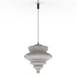 Luster Glory White Chandelier 3d model