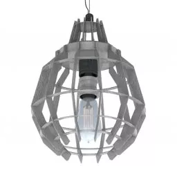 Luster Cage Pendant Lamp 3d model