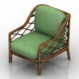 Rotang Sofa Armchair 3d model
