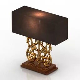 Classic Bedside Table Lamp V1 3d model