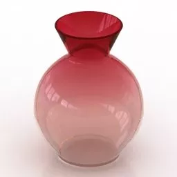 Circle Glass Vase 3d model