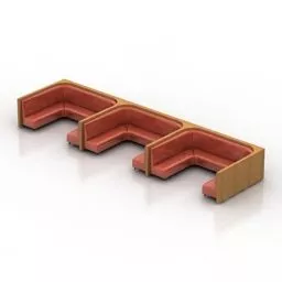 Sofa Coffee Restaurant 3d model
