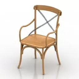 Retro Armchair Tristan Decor 3d model