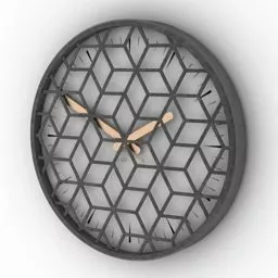 Polygon Pattern Clock Karlsson 3d model