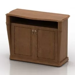 Wooden Locker Italia Design 3d model