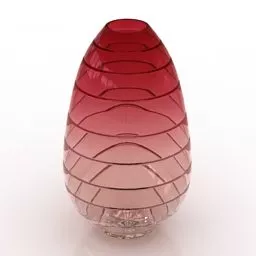 Gradient Lactic Vase Decor 3d model