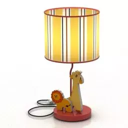 Figurine Legs Table Lamp Decor 3d model