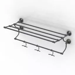 Bathroom Hanger 3d model
