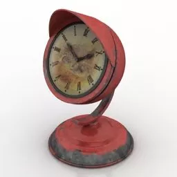 Retro Wall Clock Decorative 3d model