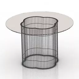 Round Glas Table Christopher Guy 3d model