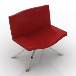 Red Chair Wave Design 3d model