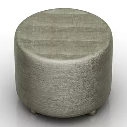 Leather Cylinder Seat Rondo 3d model